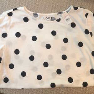 Black and White Polka Dot Top